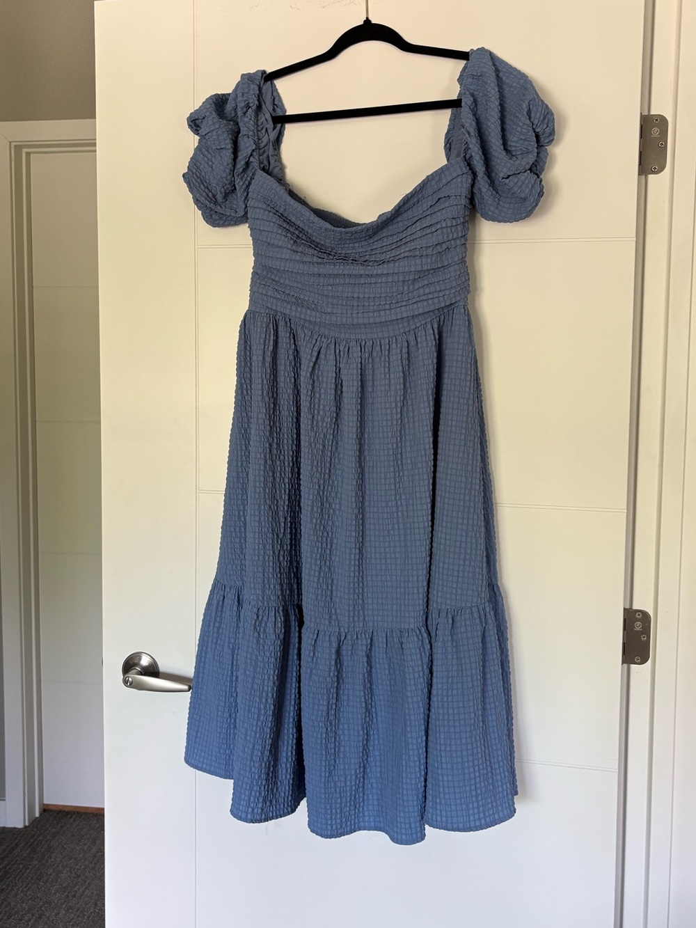 Abercrombie & Fitch Blue Off the Shoulder Dress LP